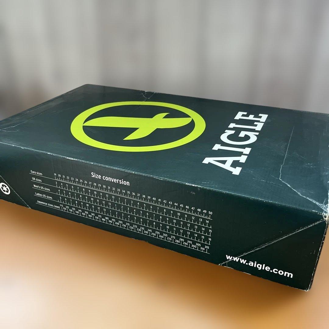 エーグル　AIGLE ダークブラウンレインブーツ 39 24.5cm 未使用品