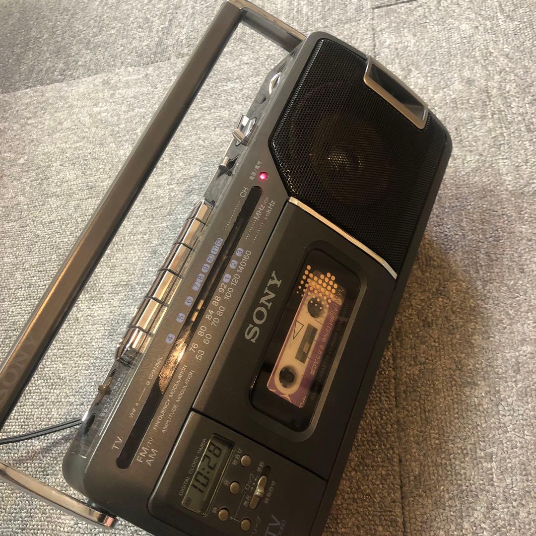 整備済 平成元年1989年 SONY ラジカセ レトロ CFM-170TV - メルカリ