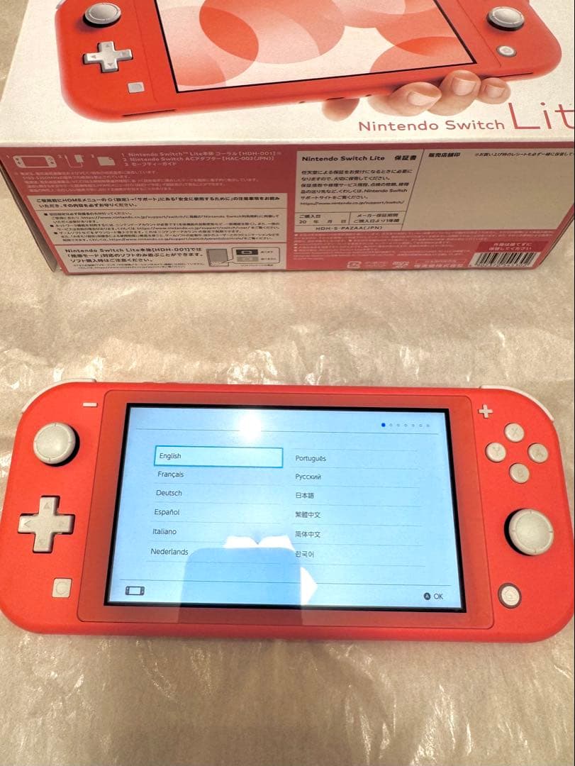 ACアダプターなし】Nintendo Switch Lite コーラルピンク - メルカリ