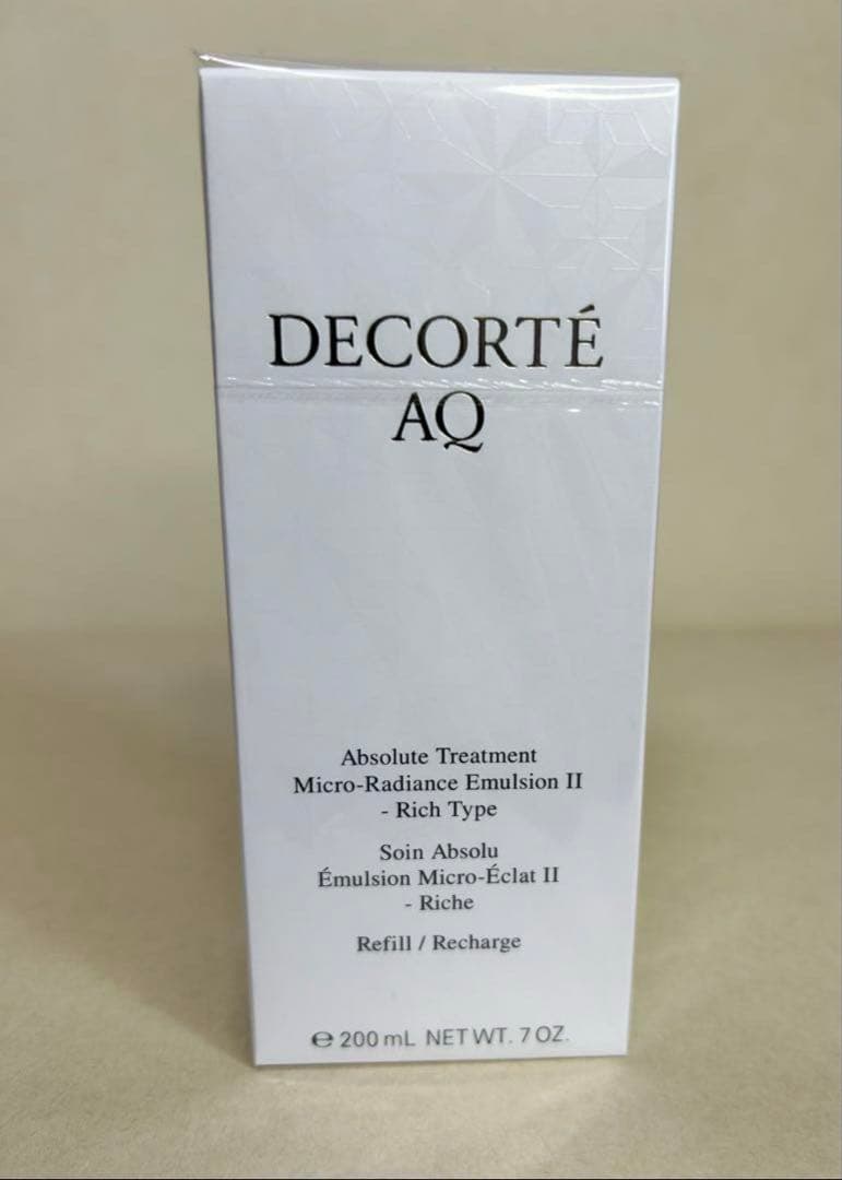 【新品未開封・レフィル】AQアブソリュートエマルジョンマイクロラディアンスⅡ