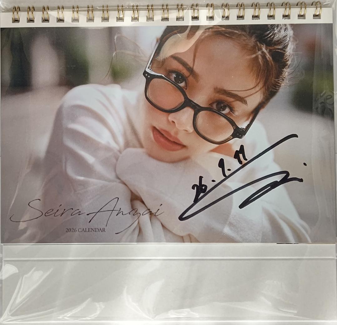 新品/直筆サイン入/生写真付き】安斉星来 2026年カレンダー - メルカリ