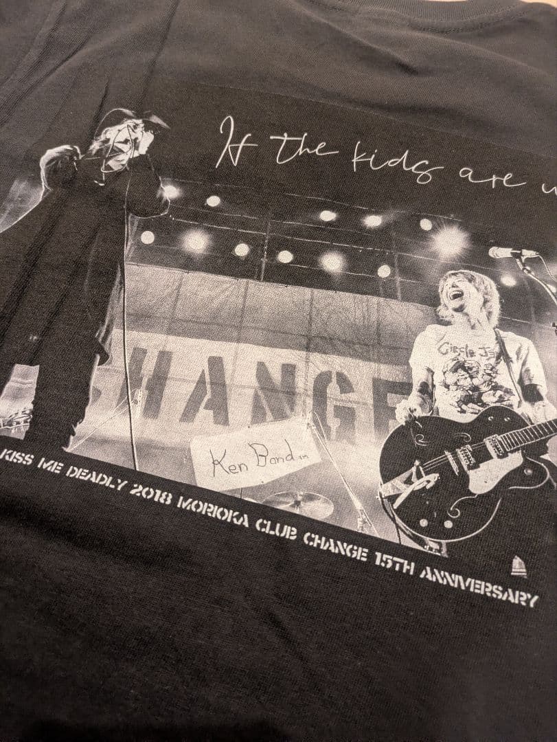 横山健 × チバユウスケ コラボフォトTシャツ photo by 石井麻木 - メルカリ