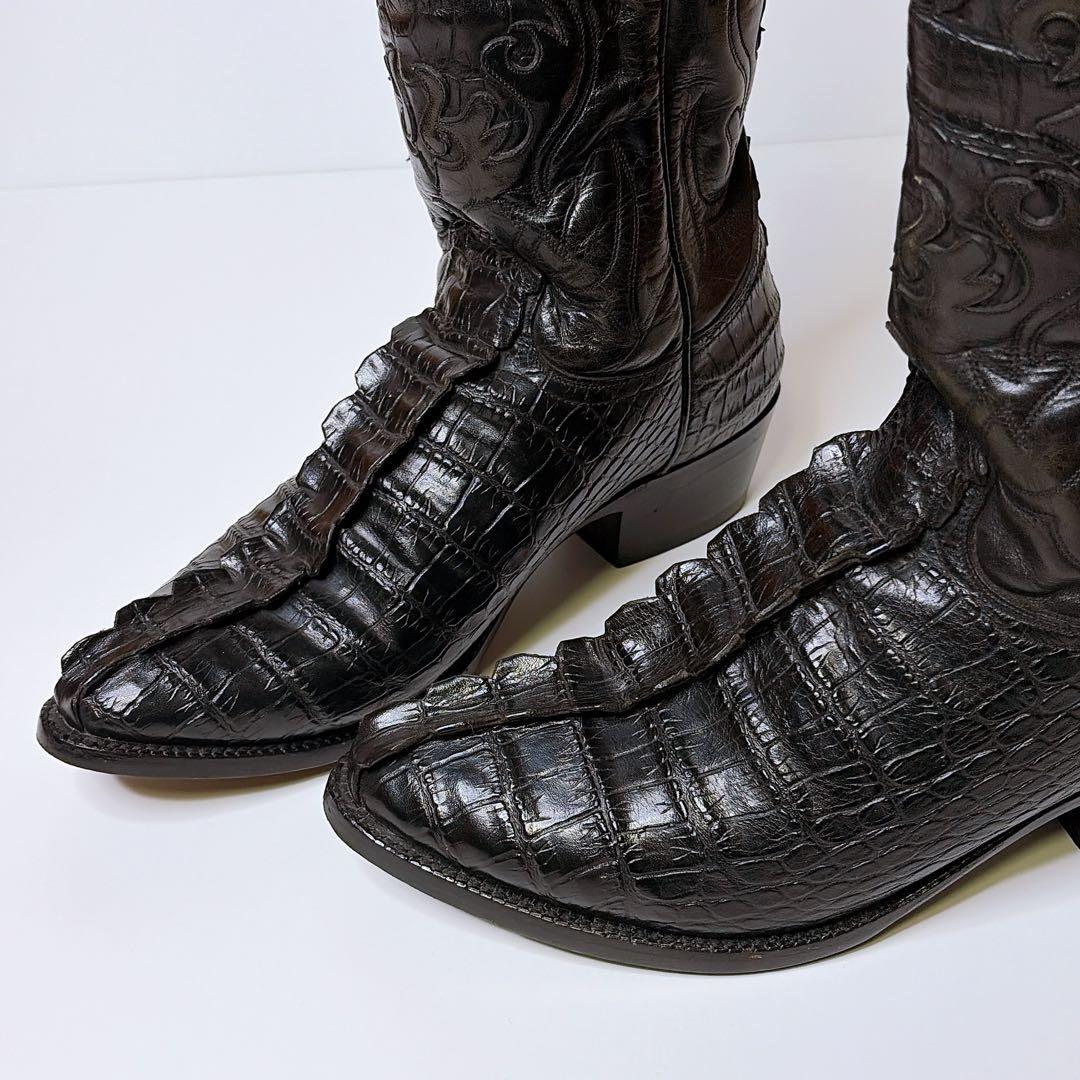 DURANGO　ウエスタンブーツ　黒　ヴィンテージ　27.5cm クロコ