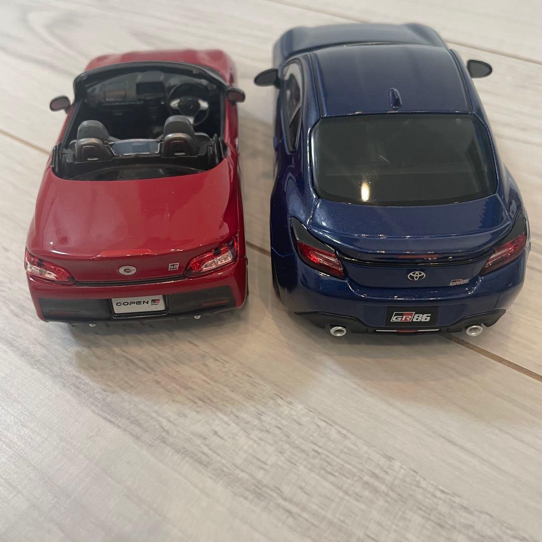 非売品】トヨタ GR86＆COPEN☆色見本ミニカー 店頭展示用 2台セット