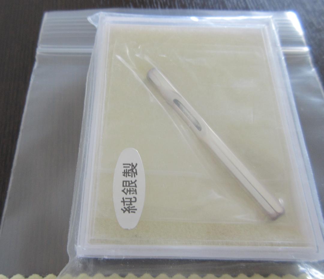 鍼管 純銀製、6角、新品、未開封、未使用、鍼灸