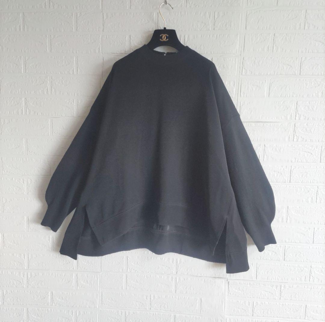 ENFOLD エンフォルド　異素材　ドッキング　ブラウス　ニット　トップス ENFOLD(エンフォルド)｜KNIT COMBI SHIRT/シャツ/ブルー の通販