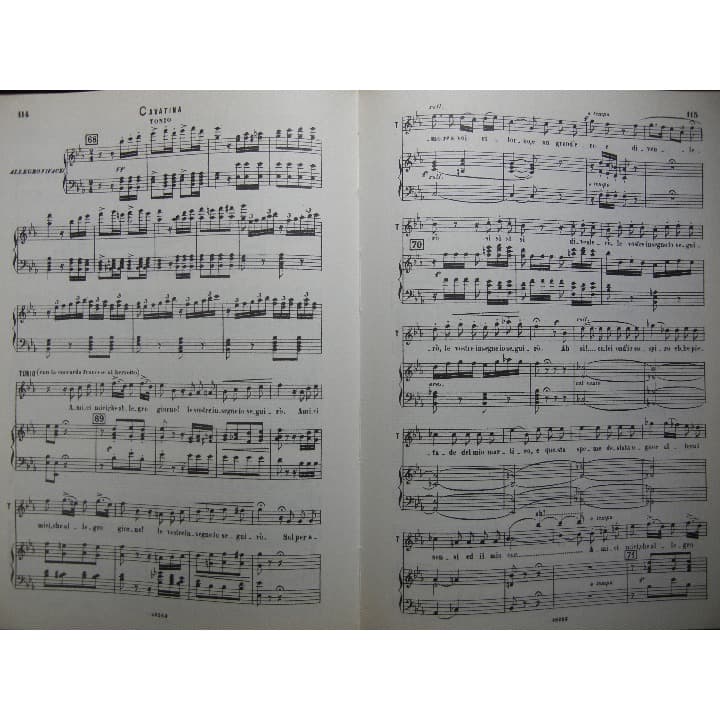 ドニゼッティ 連隊の娘 楽譜 ヴォーカルとピアノ（伊語） - メルカリ