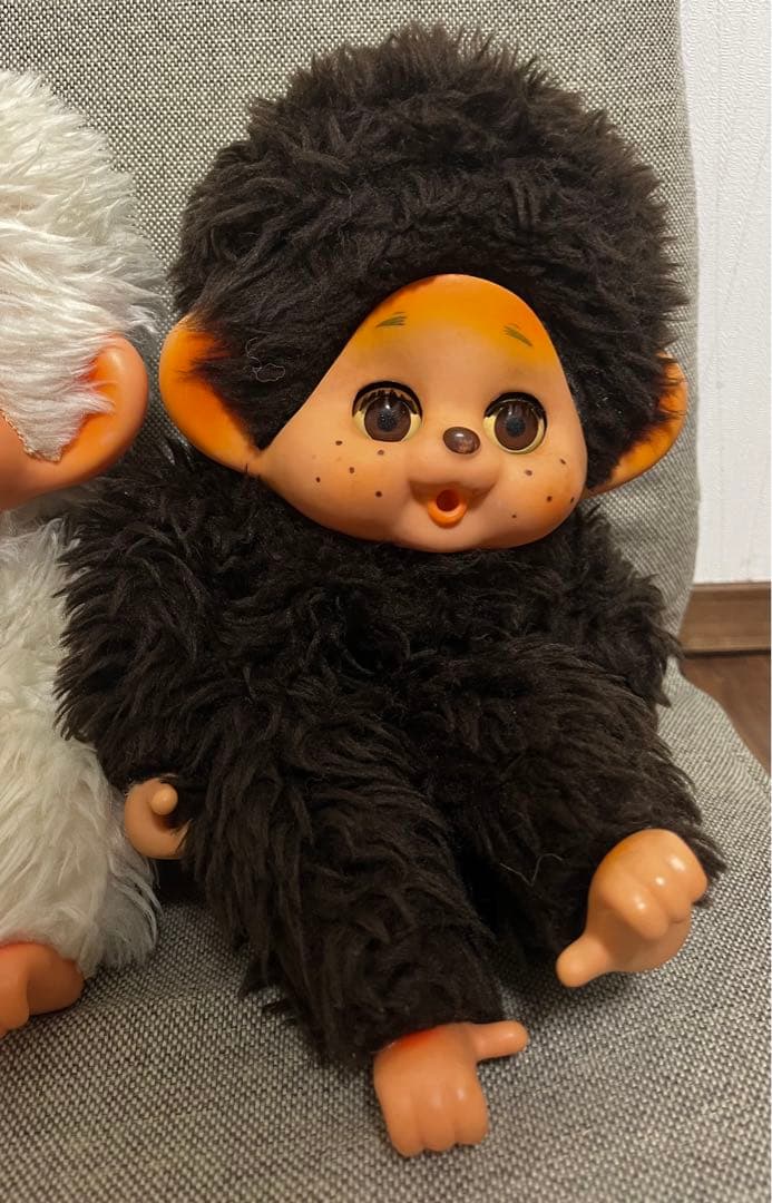 モンチッチ 白と黒ペアセット 昭和レトロ 足裏ハート - メルカリ