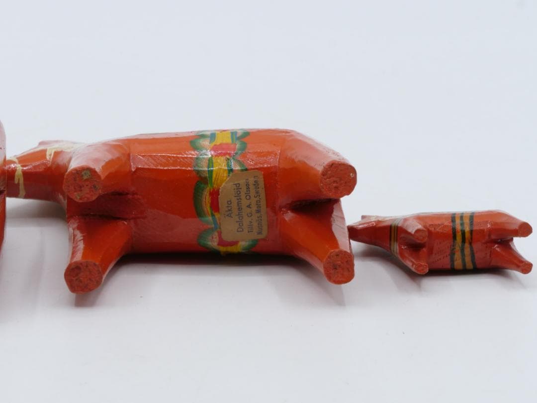 Akta Dalahemslojd ダーラナ ホース 馬 木製 赤 スウェーデン - メルカリ