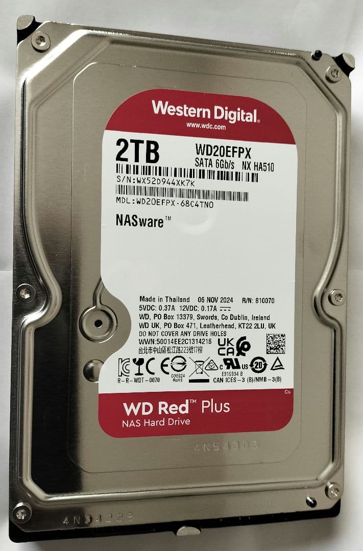 外付けハードディスク・ドライブ Western Digital WD20EFPX 2TB NAS HDD wd20efpx__0100.png
