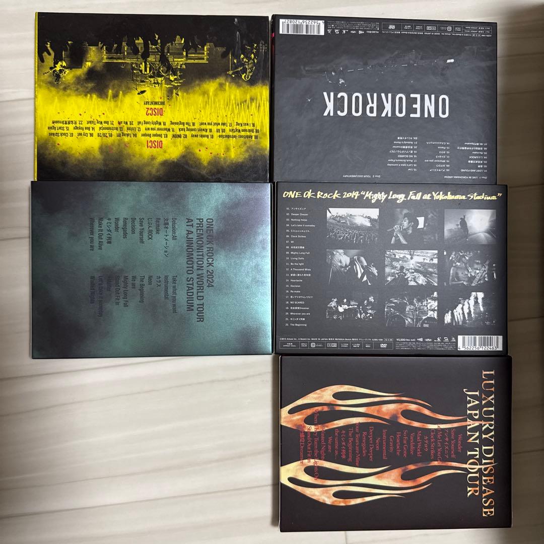 ONE OK ROCK Blu-ray DVD4枚LUXURYは付いておりません