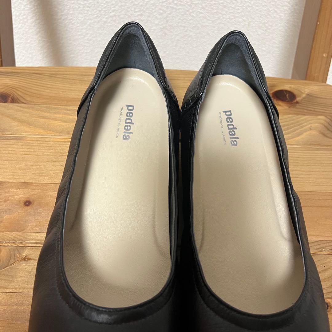 アシックスペダラ asics pedala パンプス 23.5cm 黒