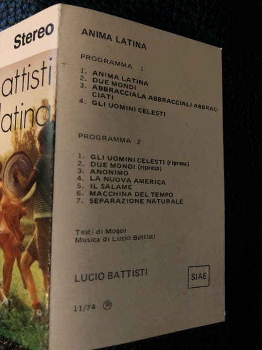 三種の神器】Lucio Battisti 