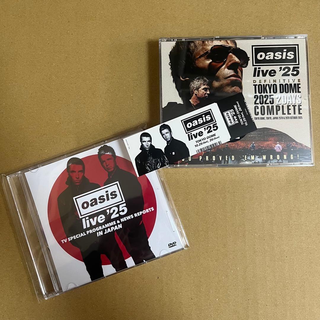 洋楽 oasis DEFINITIVE TOKYO DOME 2025 OASIS オアシス DEFINITIVE TOKYO DOME 2025 2 DAYS COMPLETE YOU
