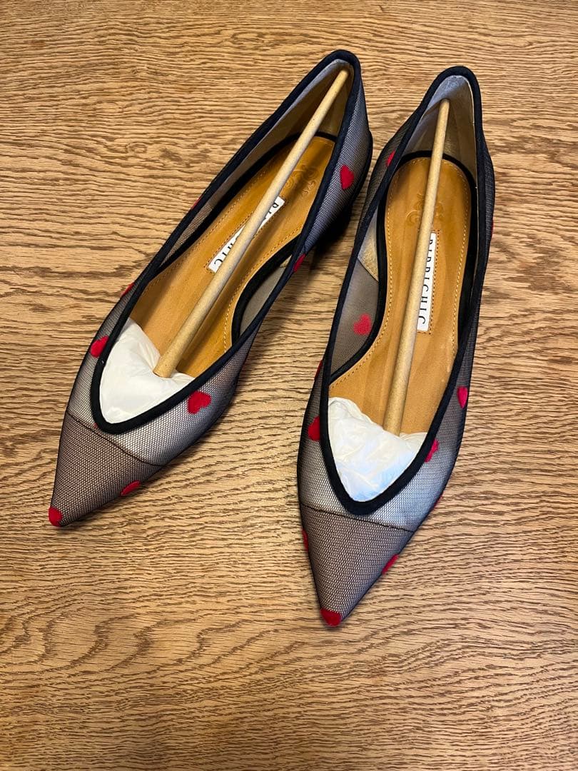PIPPICHIC✖︎ロンハーマン メッシュハート柄フラットシューズ - メルカリ