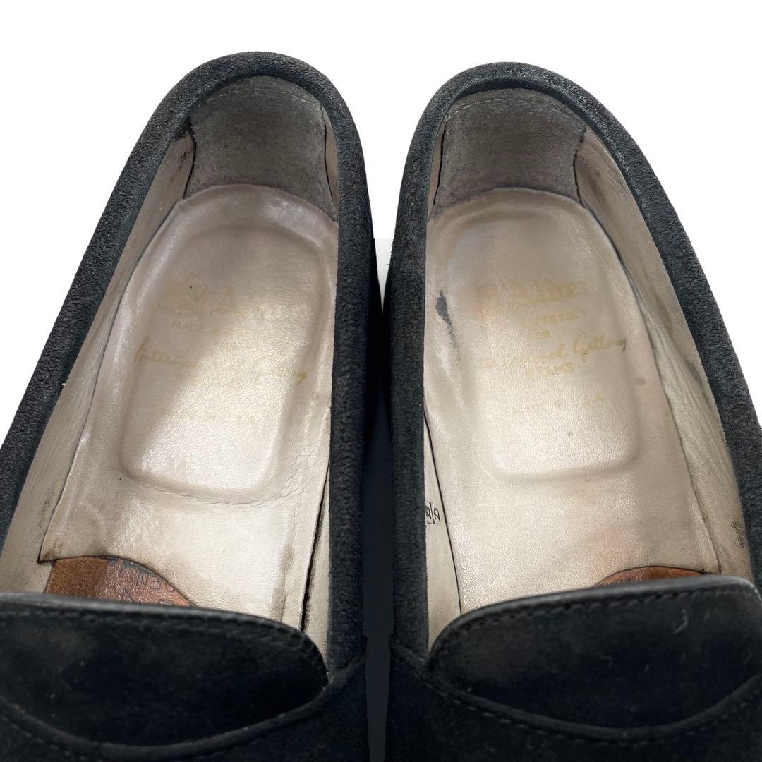 《超美品》Alden オールデン ローファー スウェード レザー 黒 6 1/2