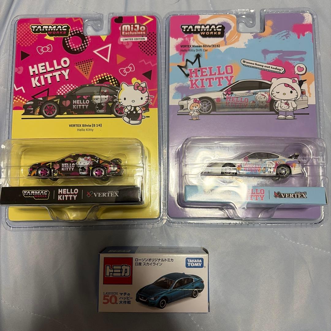 ターマックワークスハローキティ ベルテックス シルビアS14&S152台
