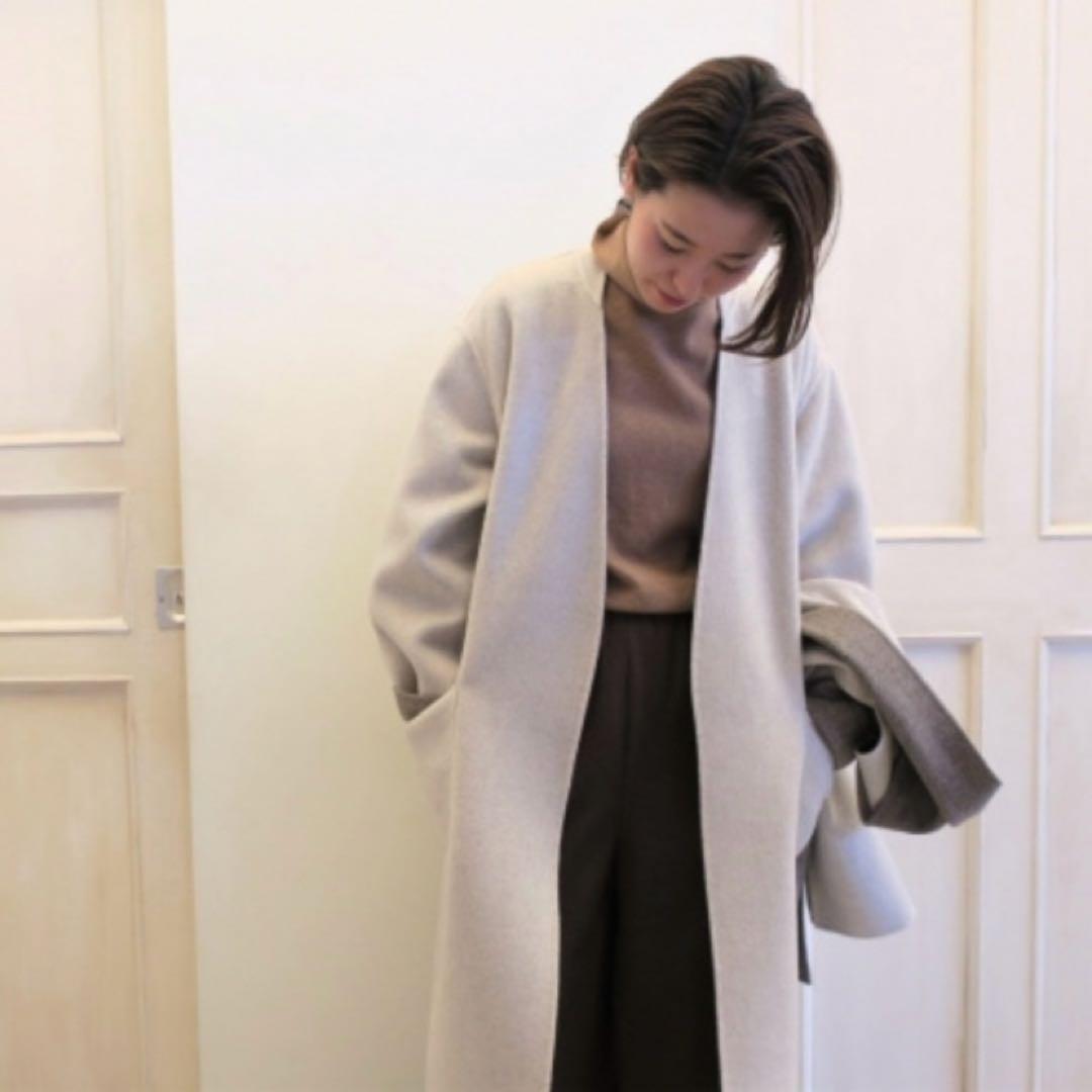 GALERIE VIE ウールダブルフェイスストールコート ストール無し - メルカリ