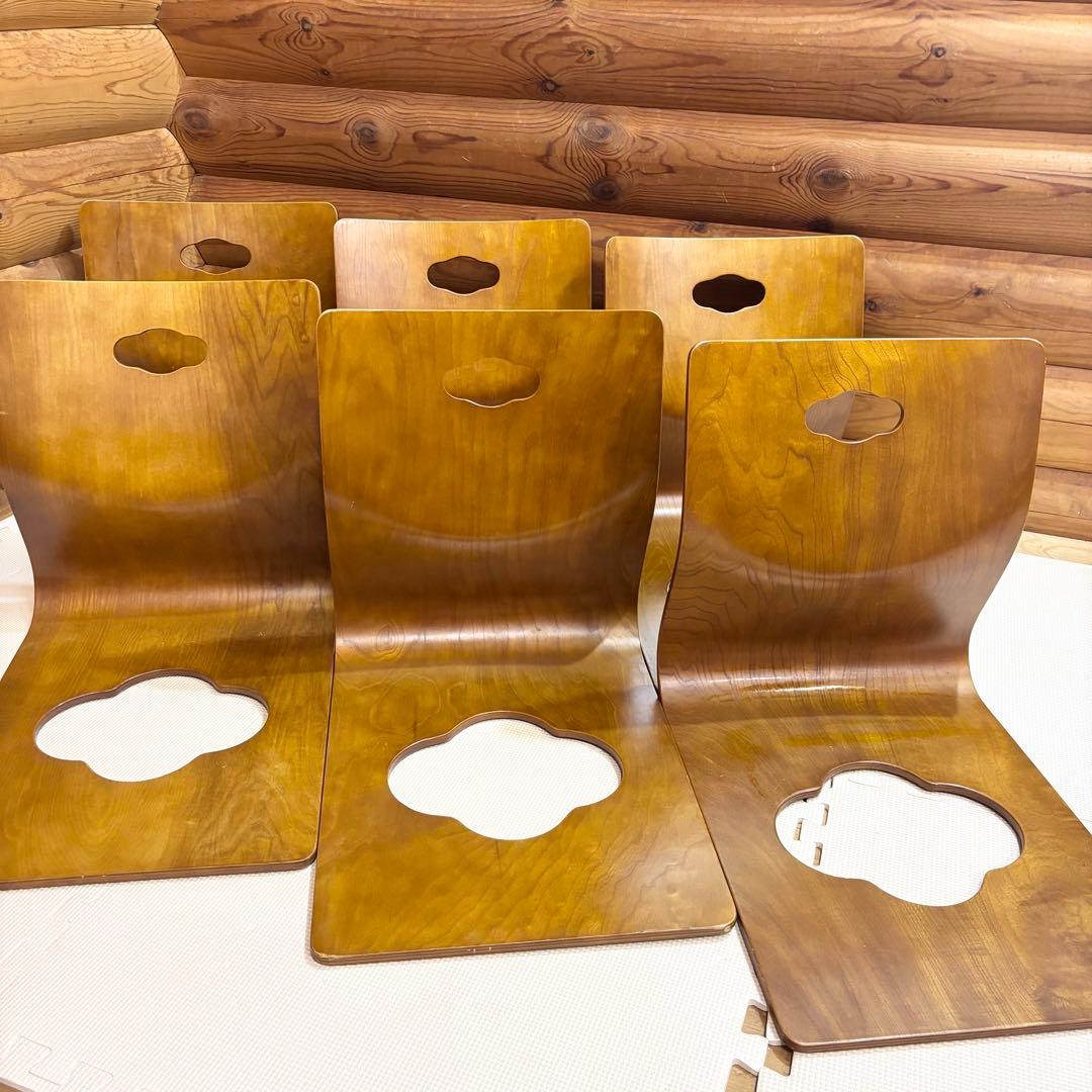 HIKARI 光製作所 曲げ木座椅子 6脚セット 和モダン 座椅子