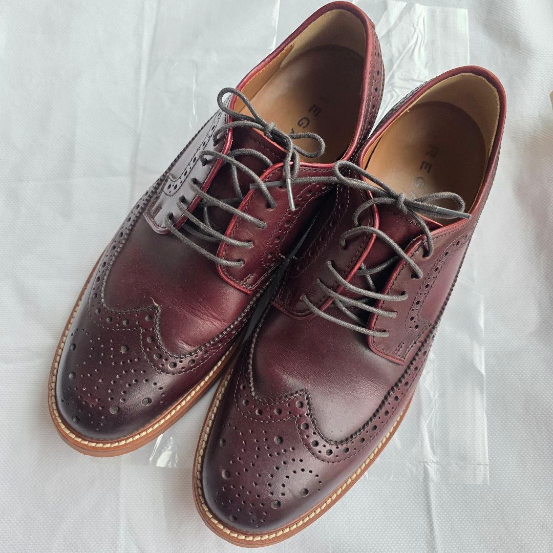 K様【中古/美品】REGALバーガンディ レザー ブローグシューズ 26.5cm