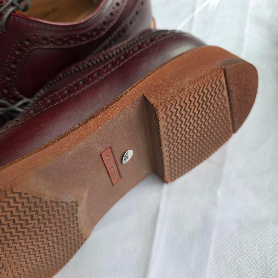 K様【中古/美品】REGALバーガンディ レザー ブローグシューズ 26.5cm