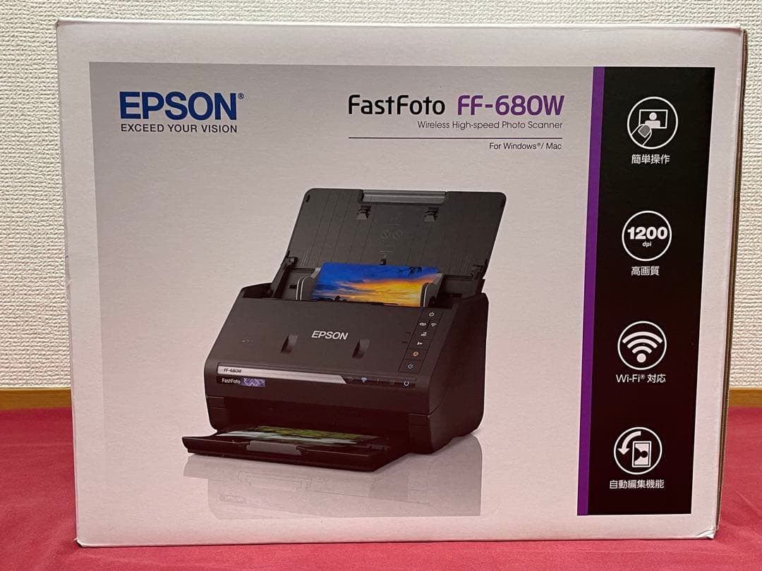 EPSON エプソンFF-680W FastFoto フォトスキャナー☆美品 Amazon | Epson (エプソン) FastFoto ワイヤレス高速写真/ドキュメント