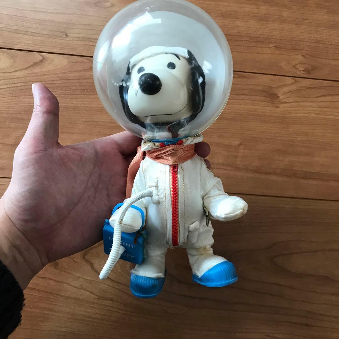 スヌーピー　アストロノーツ　ビンテージ 1969 1969年 スヌーピー アストロノーツ 宇宙飛行士 箱付き - アンティーク