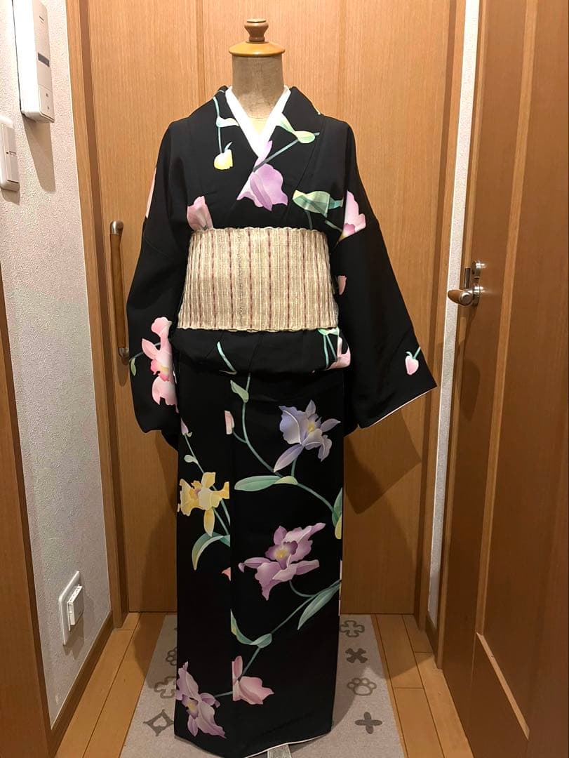 レオナールのような小紋　横浜じざいや誂え　裄68cm