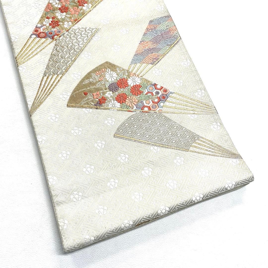 A7516 ○高級 正絹 唐織 六通 袋帯 七宝 - メルカリ