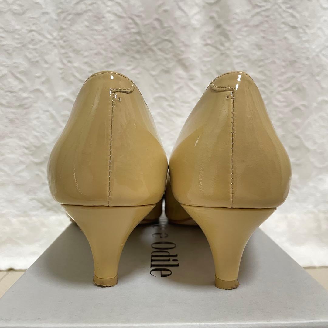 Odette e Odile エナメルパンプス ベージュ 24.0 - メルカリ