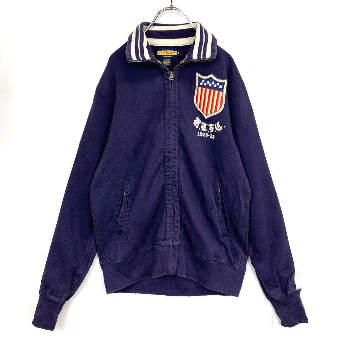 ラルフローレンラグビーRUGBY RALPH LAURENジップスウェット刺繍