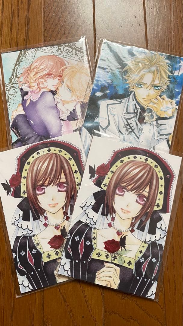 漫福ガチャ ヴァンパイア騎士 ポストカード 4セット