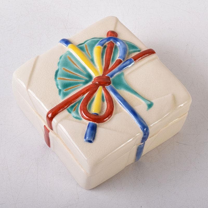 joshie様専用 京焼 平安桐鳳造 仁清写玄猪包香合 共布共箱 V R8150