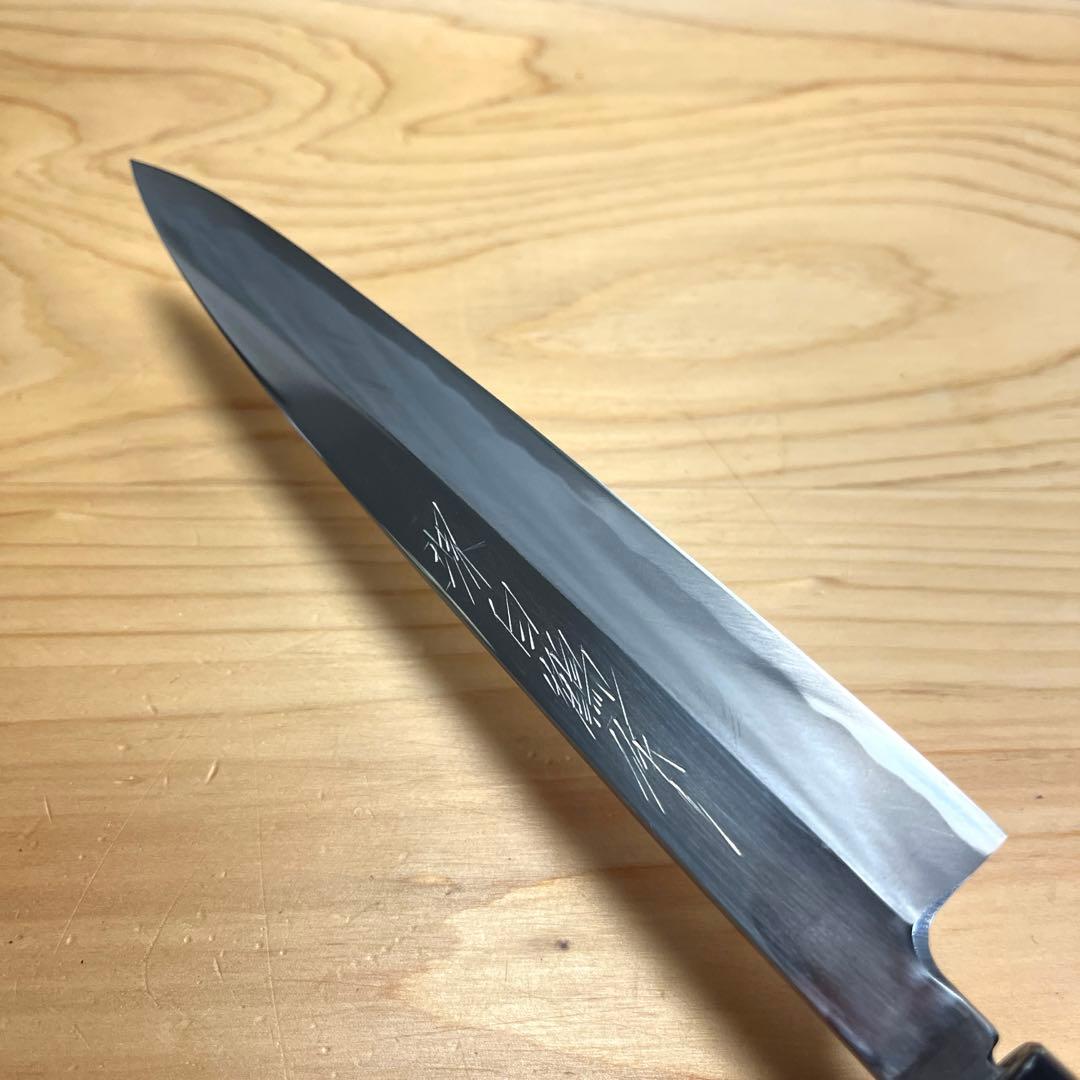 堺打刃物 白鶴作 ペティナイフ 包丁 白ニ鋼 6寸 水牛角柄 - メルカリ