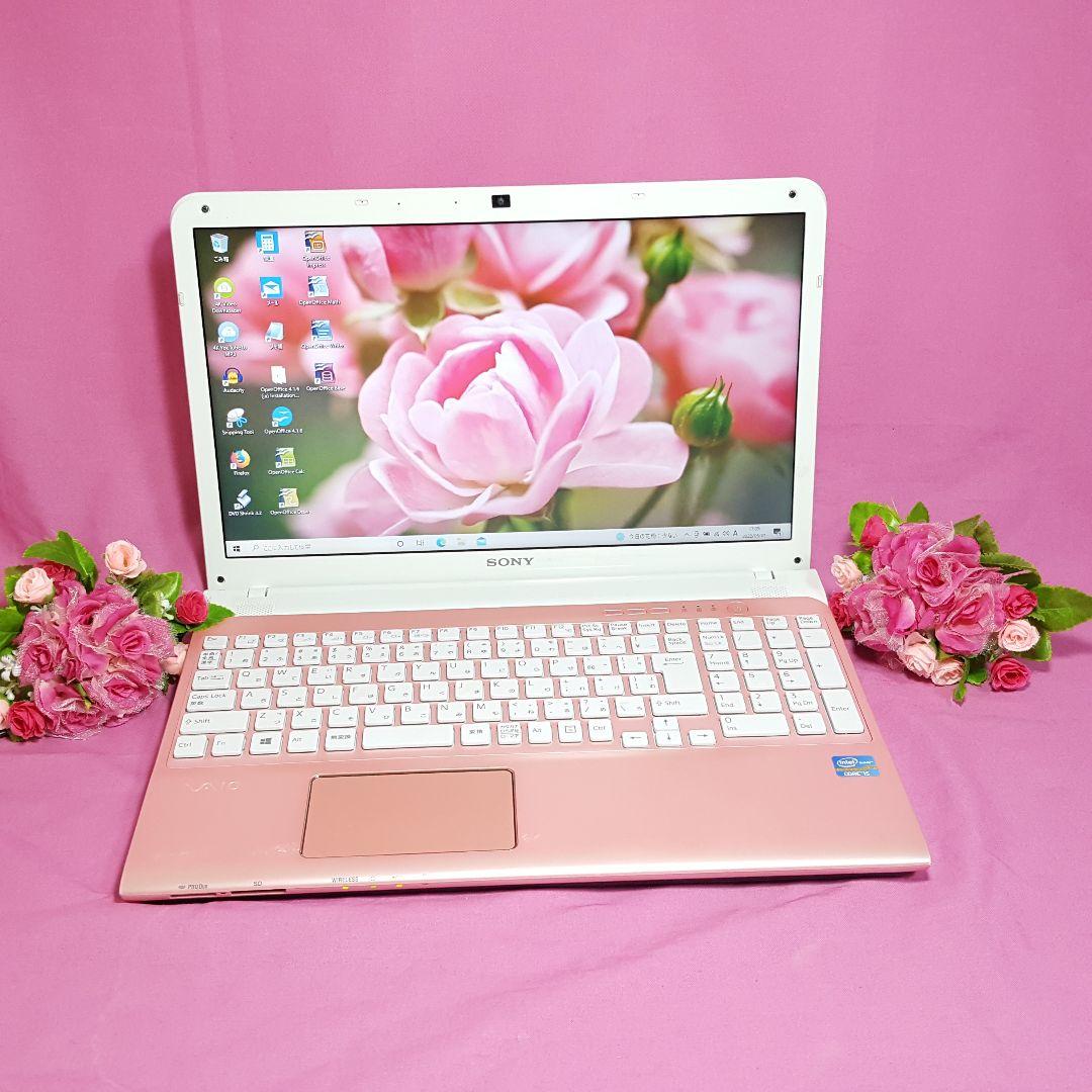 ピンク色☆SONY☆VAIO☆CORE-I7☆新品SSD512G☆メモリ8G - メルカリ