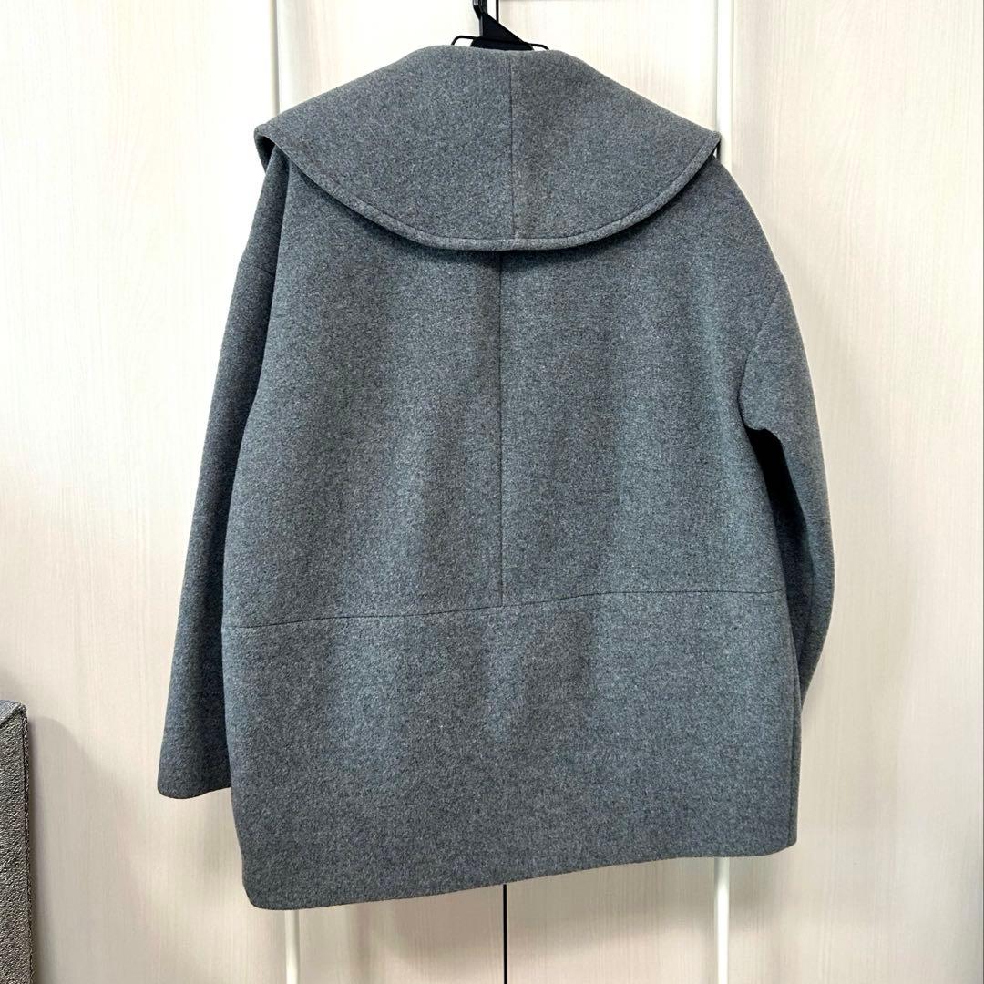 お買得・中古品】 撥水プルーフメルトン ビッグカラーコート - メルカリ