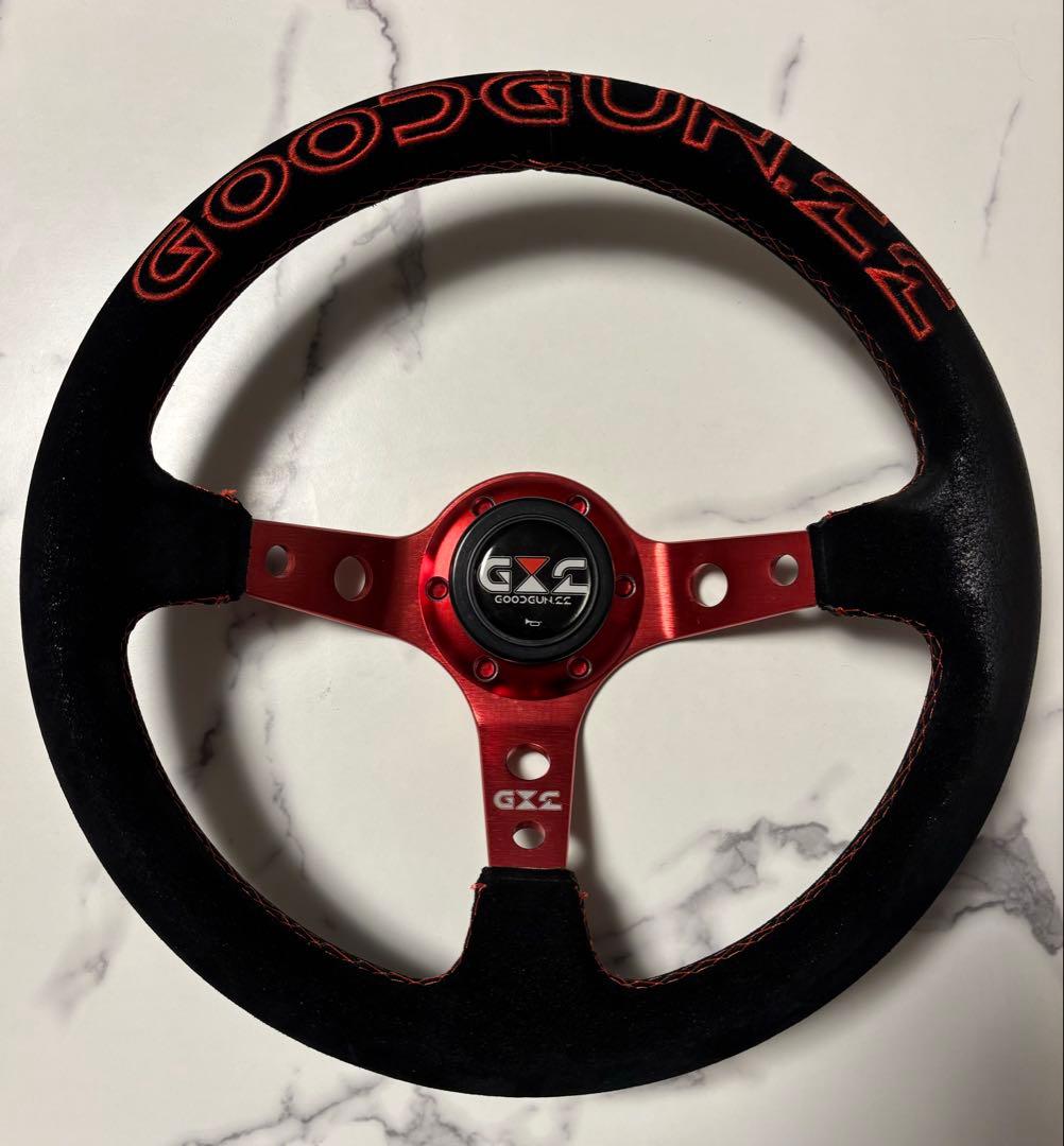 GOODGUN オリジナルステアリング レッド ハンドル本体 - メルカリ