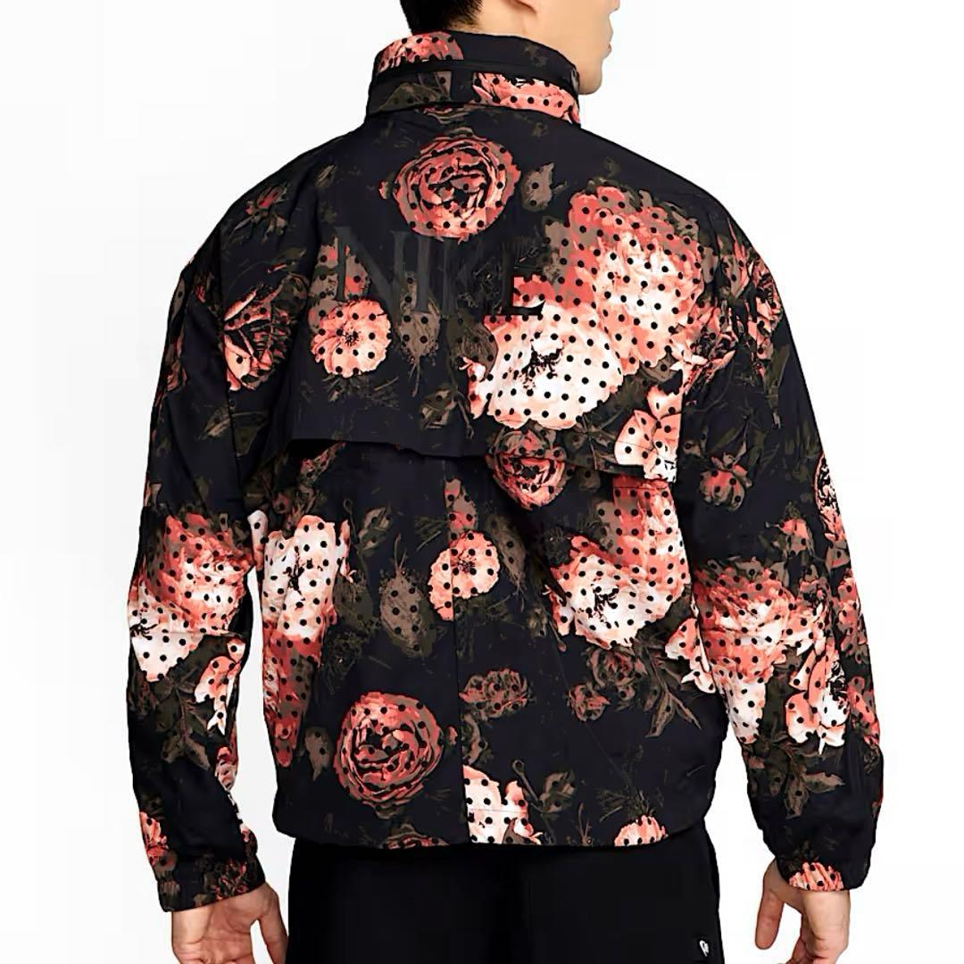 美品】NIKE TECH WOVEN JACKET REPEL AOP 黒×花 - メルカリ