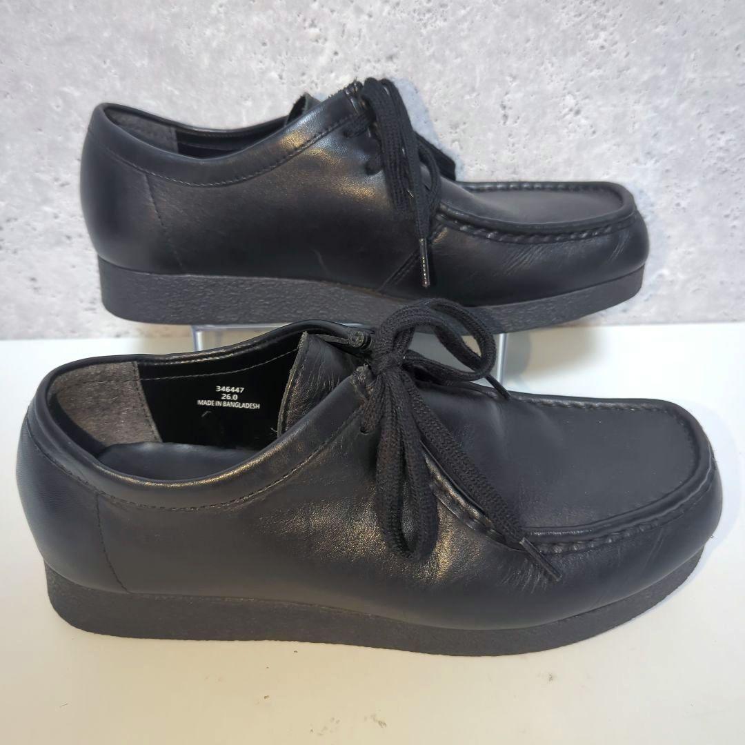 GU リアルレザーモカシンシューズ【26cm】黒 346447 - メルカリ