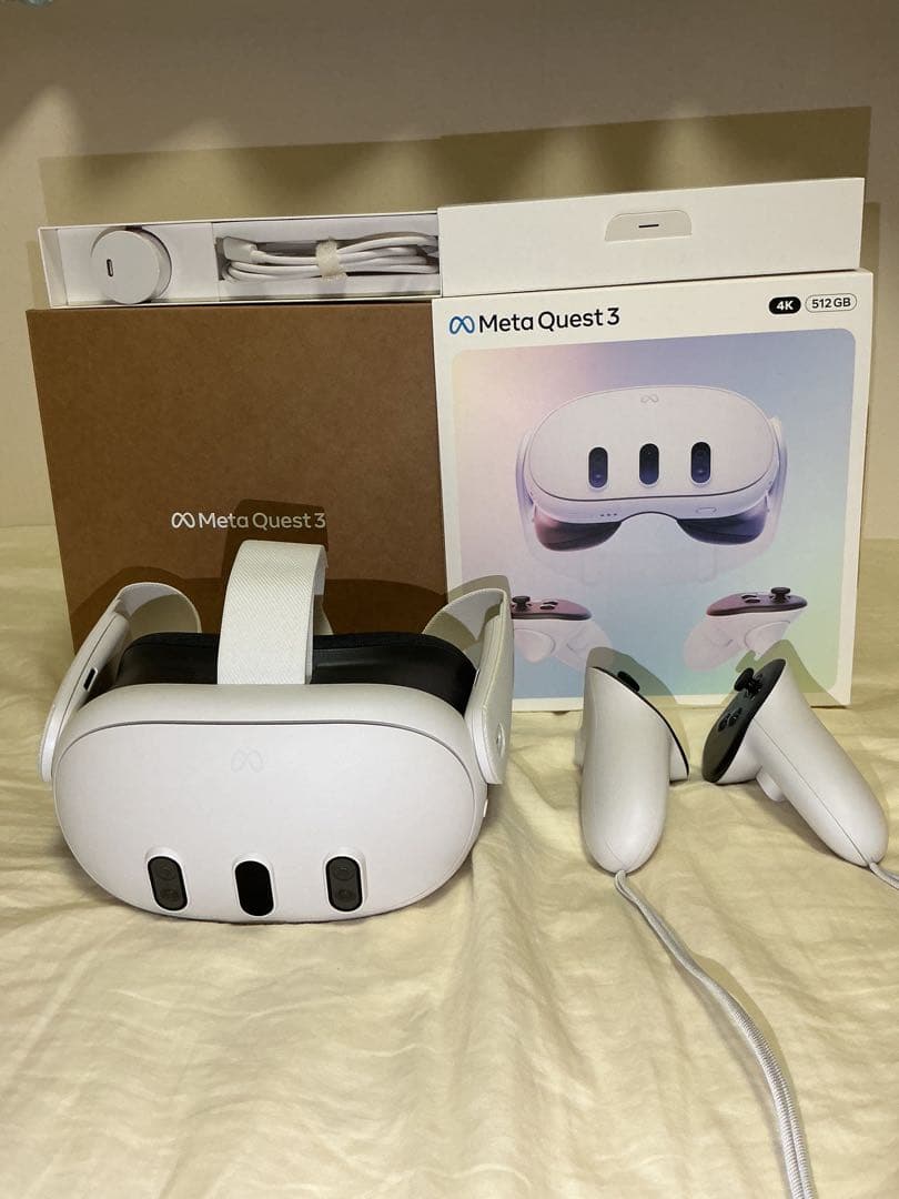 割引しました【保証有 美品】メタクエスト3 512GB Meta Quest 3 512GB (旧Oculus) [VRヘッドセット /解像度が30％向上 /2