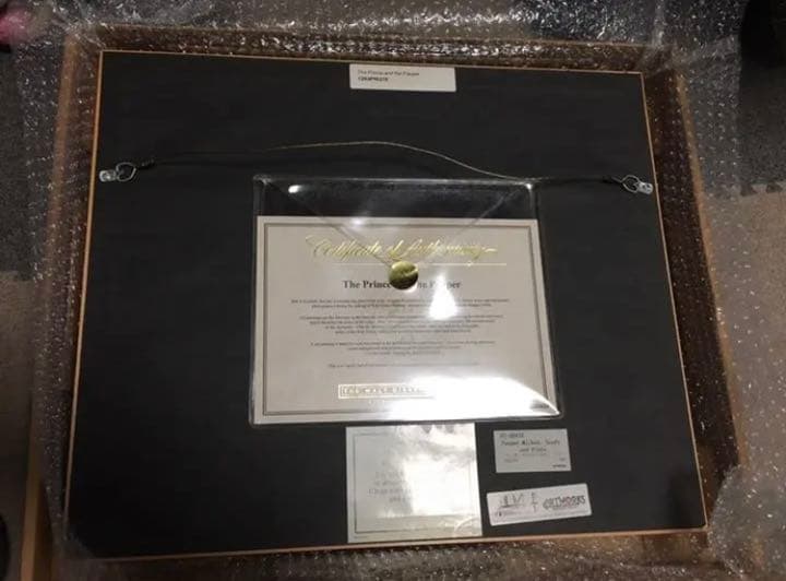 ディズニー【ミッキーの王子と少年】実際映画で使用された セル画 鑑定