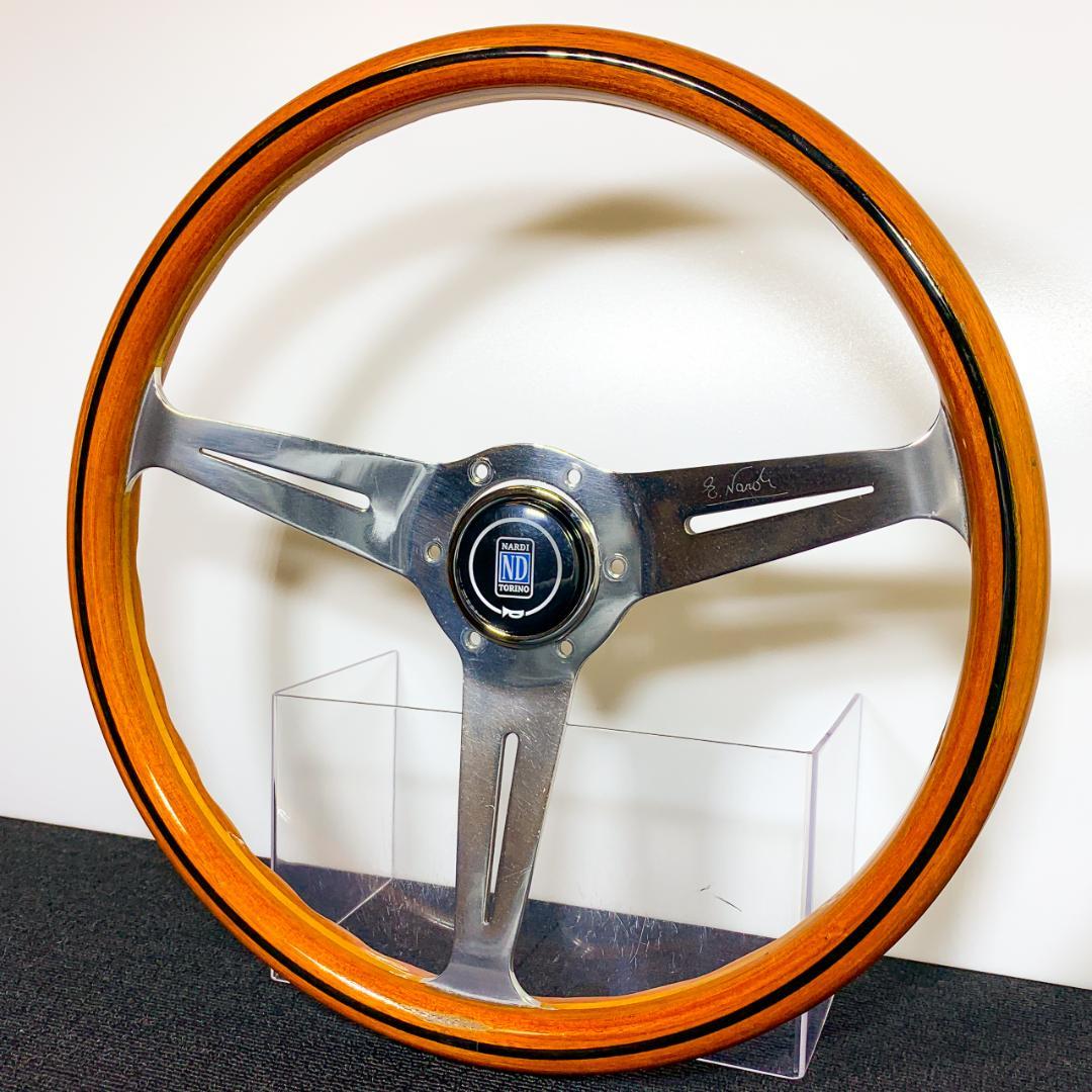 ナルディ クラシック ウッドステアリング 36.5φ ポリッシュスポーク