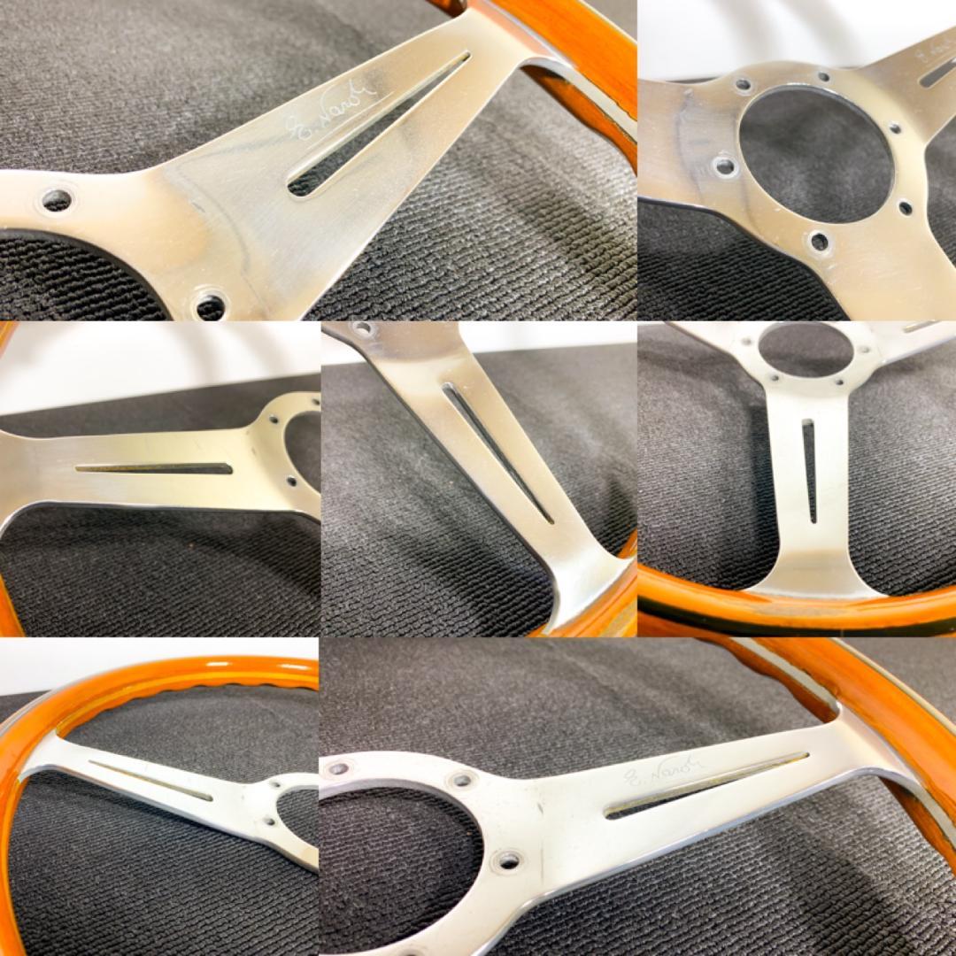 ナルディ クラシック ウッドステアリング 36.5φ ポリッシュスポーク