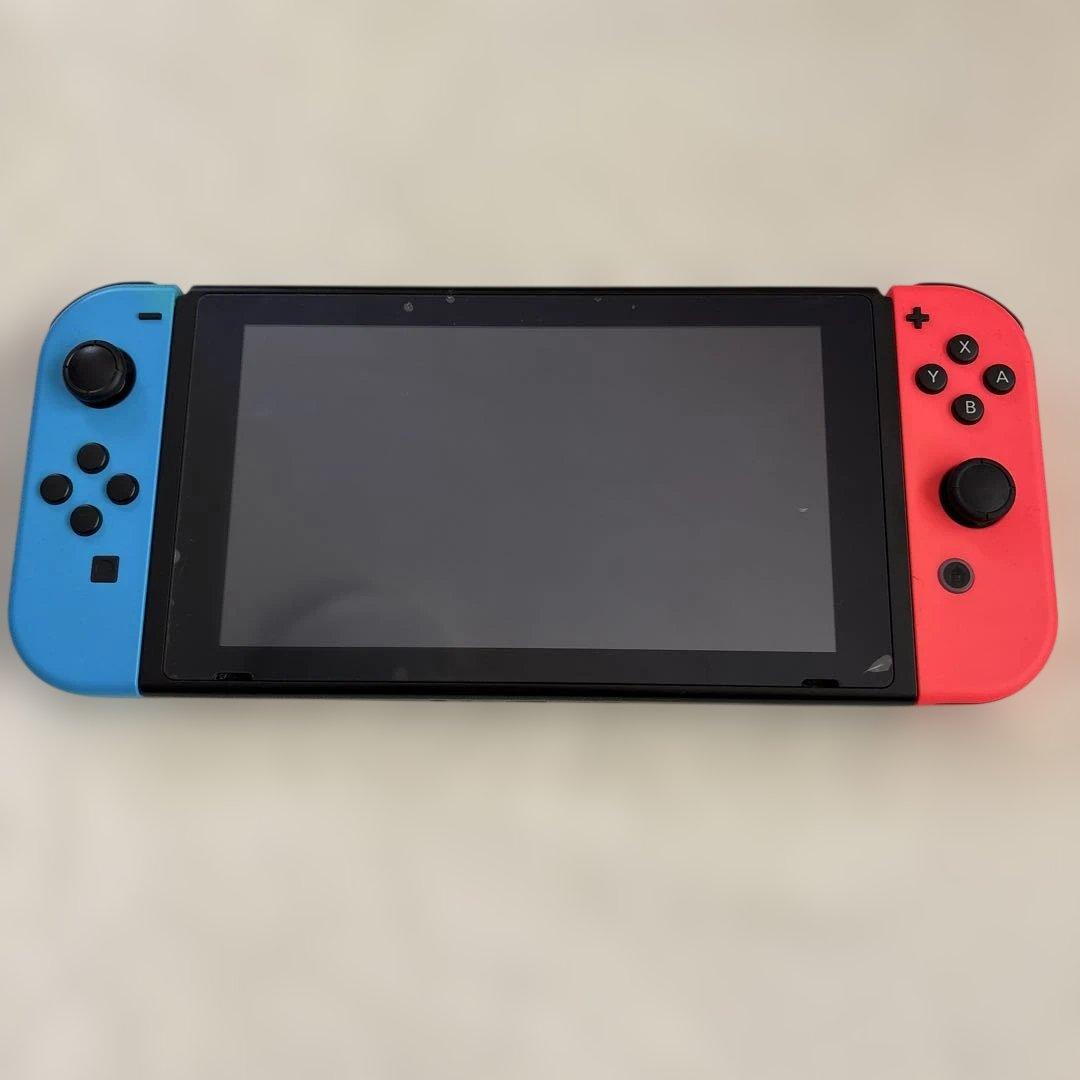 Nintendo Switch 青/赤 本体のみ 充電器なし Nintendo Switch Console with Neon Blue and Red Joy-Con, 32GB