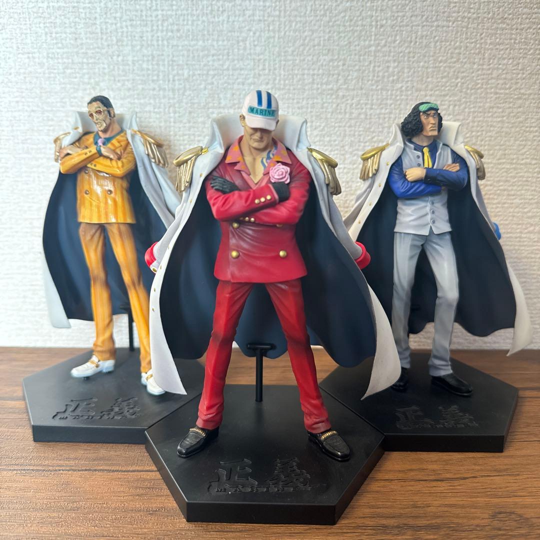 ワンピース フィギュア 海軍 赤犬 青キジ 黄猿 三大将 セット - メルカリ