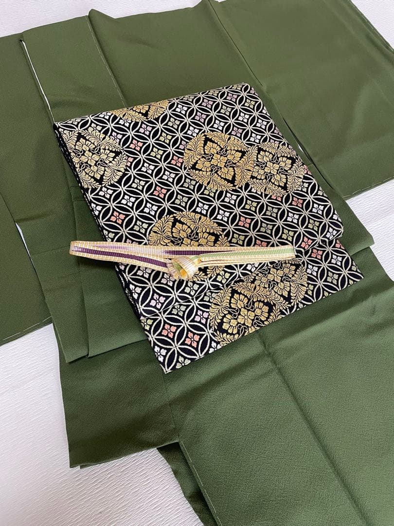 【しつけ付き未使用】裄長トールサイズ 色無地◇紋無し 正絹