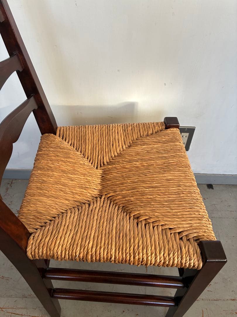 松本民芸家具 517型ラッシチェア ラダーバック バーナードリーチ 柳