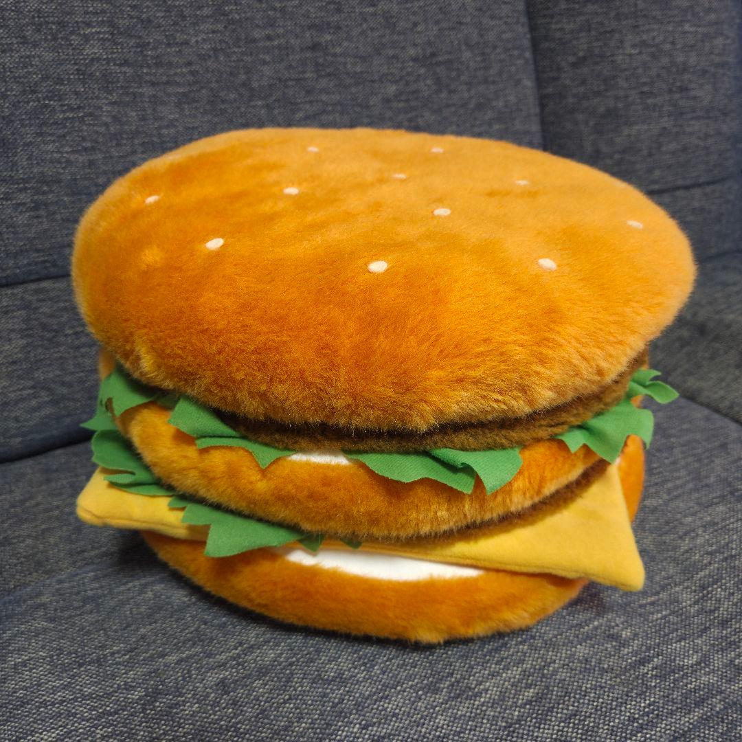 マクドナルド ビックマック ハンバーガー クッション 非売品 レア