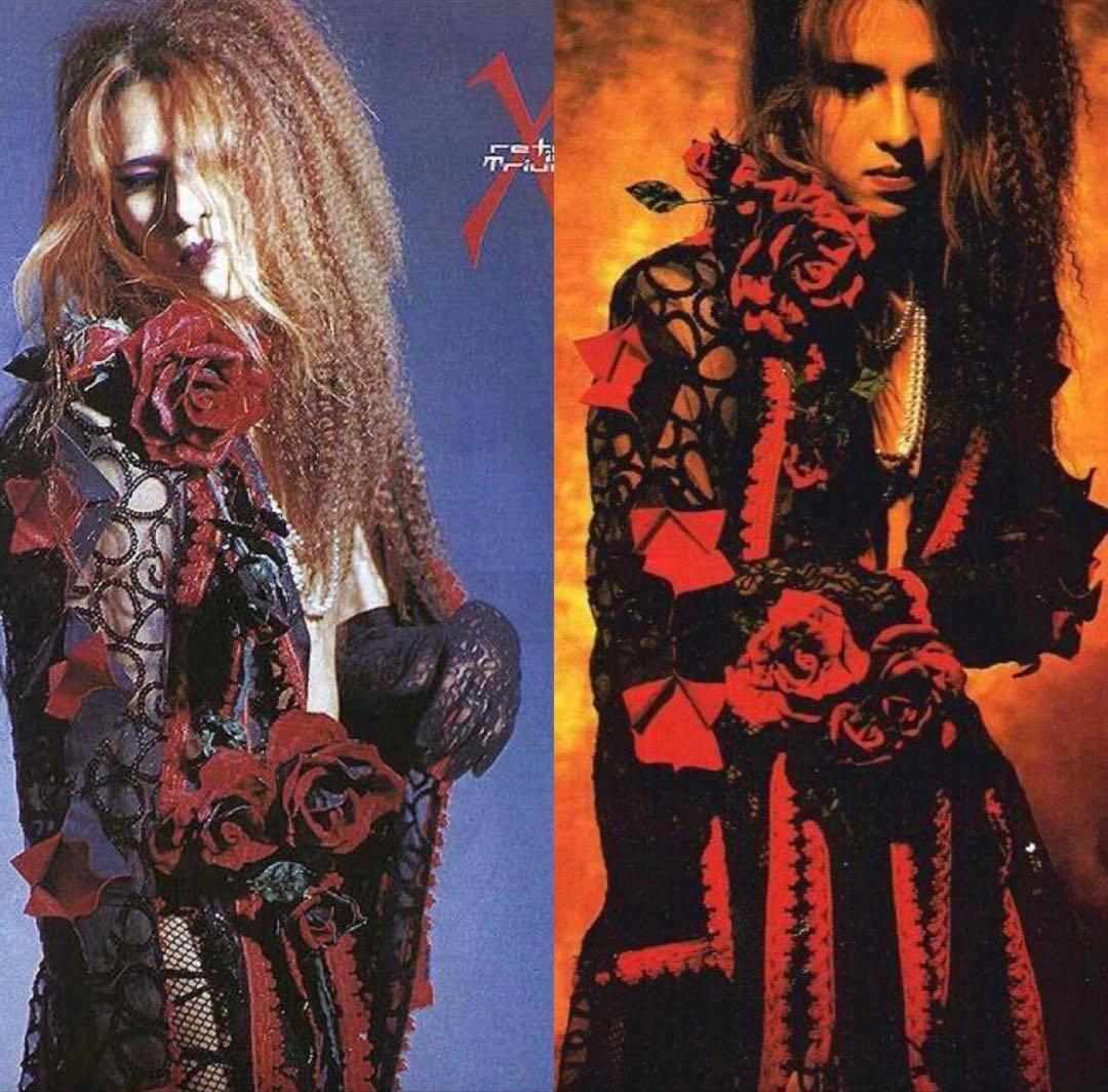 XJAPAN YOSHIKI ローズドレス 薔薇ドレス 既製品 演奏会用ドレス 薔薇柄シャンタン カラードレス op3563 – non prestage