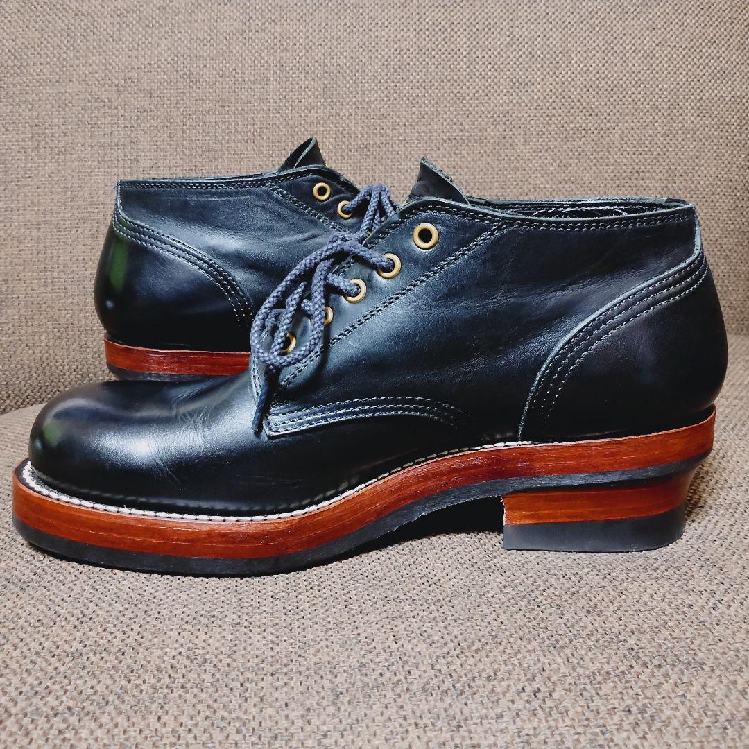 CALEE キャリー オックスフォード ワーク ブーツ サイズ8 ブラック